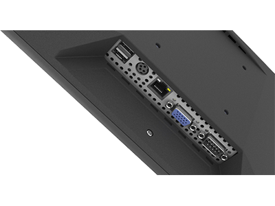 USB, LAN, RS-232 a VGA na pripojenie s externými zariadeniami