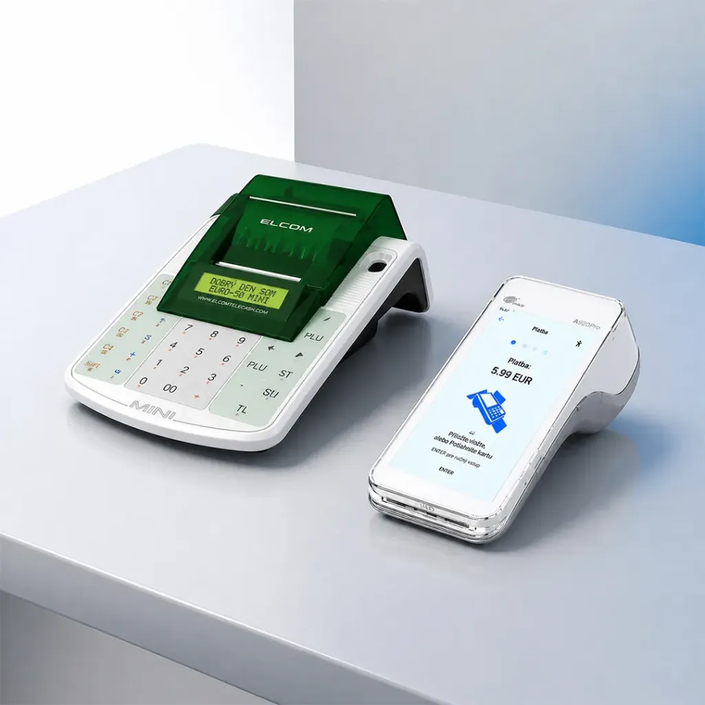 Pokladnica + PAX A920 PRO (Euro-50 Mini)